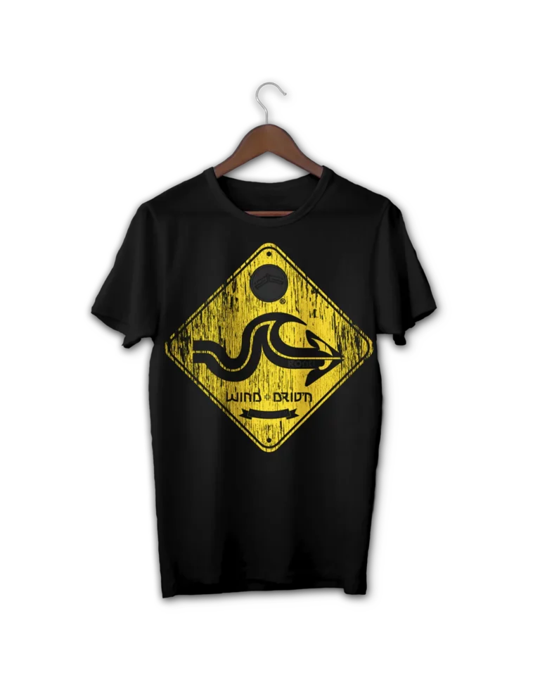 Wind Driven Black Premium 100% Cotton T-Shirt by KOAV