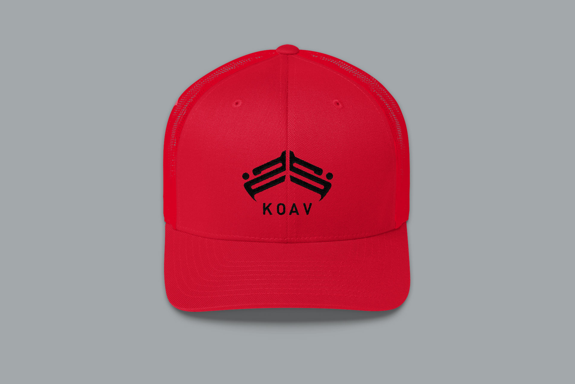 Trucker Snap Back Cap with our KOAV emblem