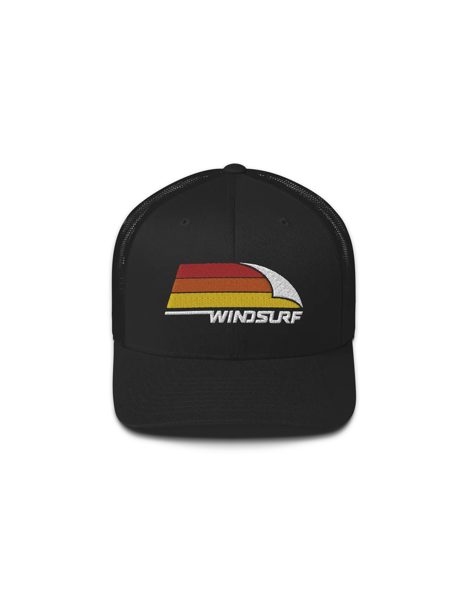 Classic Windsurf Black Trucker Cap by KOAV