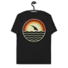 Windsurfer Sunset Black Premium Organic Cotton Eco-friendly T-Shirt by KOAV