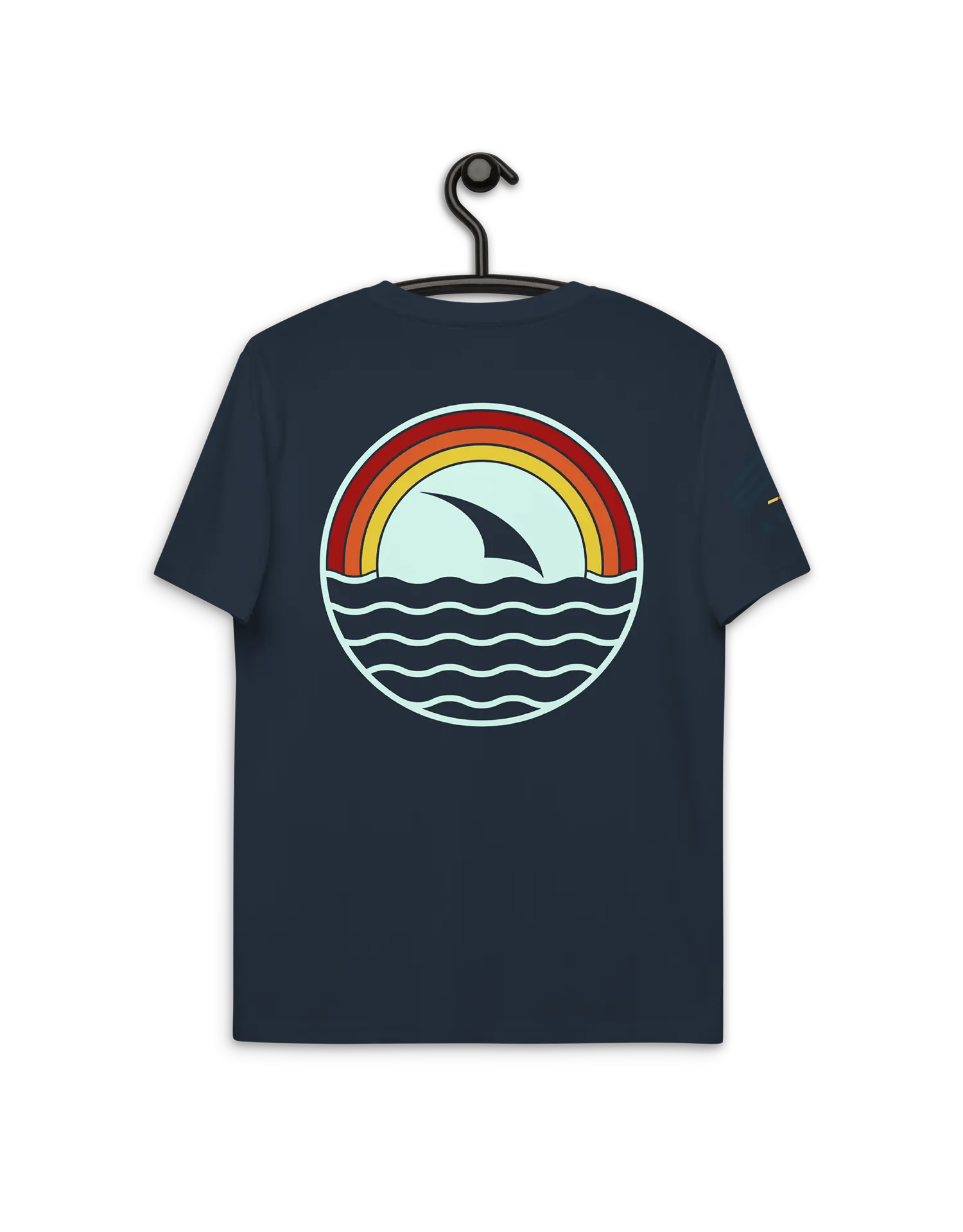 Windsurfer Sunset French Navy Premium Organic Cotton Eco-friendly T-Shirt by KOAV