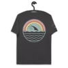 Windsurfer Sunset Anthracite Premium Organic Cotton Eco-friendly T-Shirt by KOAV