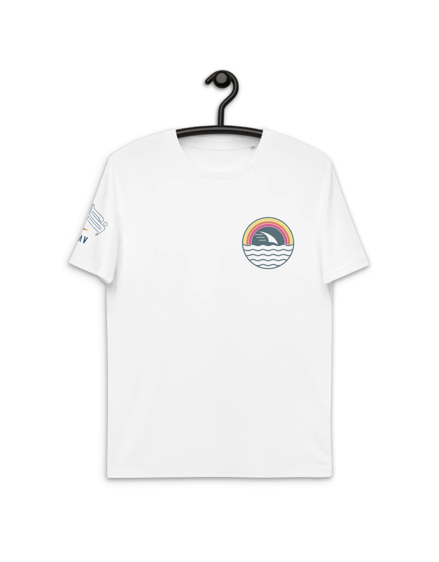 Windsurfer Sunset White Premium Organic Cotton Eco-friendly T-Shirt by KOAV