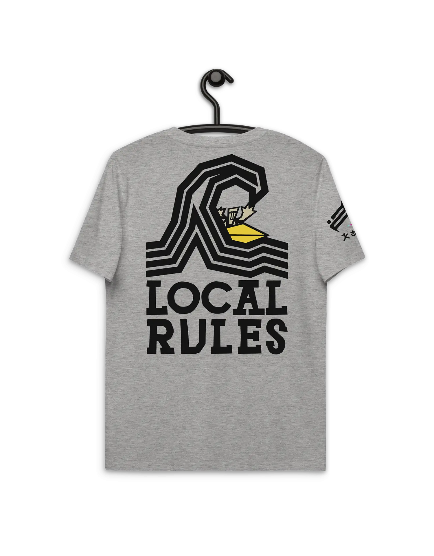 Local Rules Heather Grey Premium Organic Cotton Eco-friendly T-Shirt by KOAV