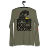 North Shore Surf Military Green Premium Long Sleeve Tee by KOAV