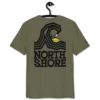 North Shore Surf Khaki Premium Organic Cotton Eco-friendly T-Shirt by KOAV