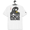 North Shore Surf White Premium Organic Cotton Eco-friendly T-Shirt by KOAV