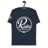 Ride the Shore French Navy Premium 100% Organic Cotton Eco-friendly T-Shirt by KOAV