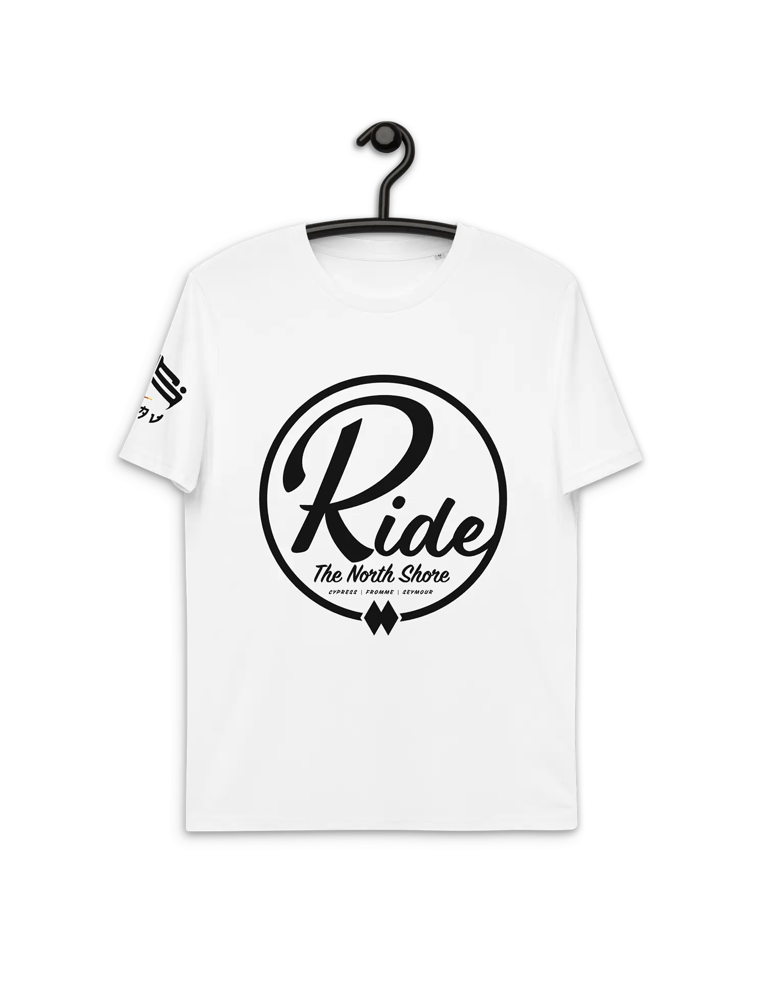 Ride the Shore White Premium 100% Organic Cotton Eco-friendly T-Shirt by KOAV