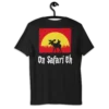 On Safari Eh Black Premium 100% Cotton T-Shirt by KOAV