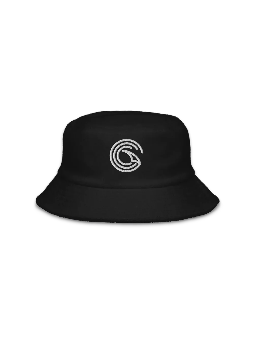 Wind & Surf Black terry cotton bucket hat by KOAV