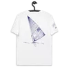 Windsurfer White Premium Organic Cotton Eco-friendly T-Shirt by KOAV