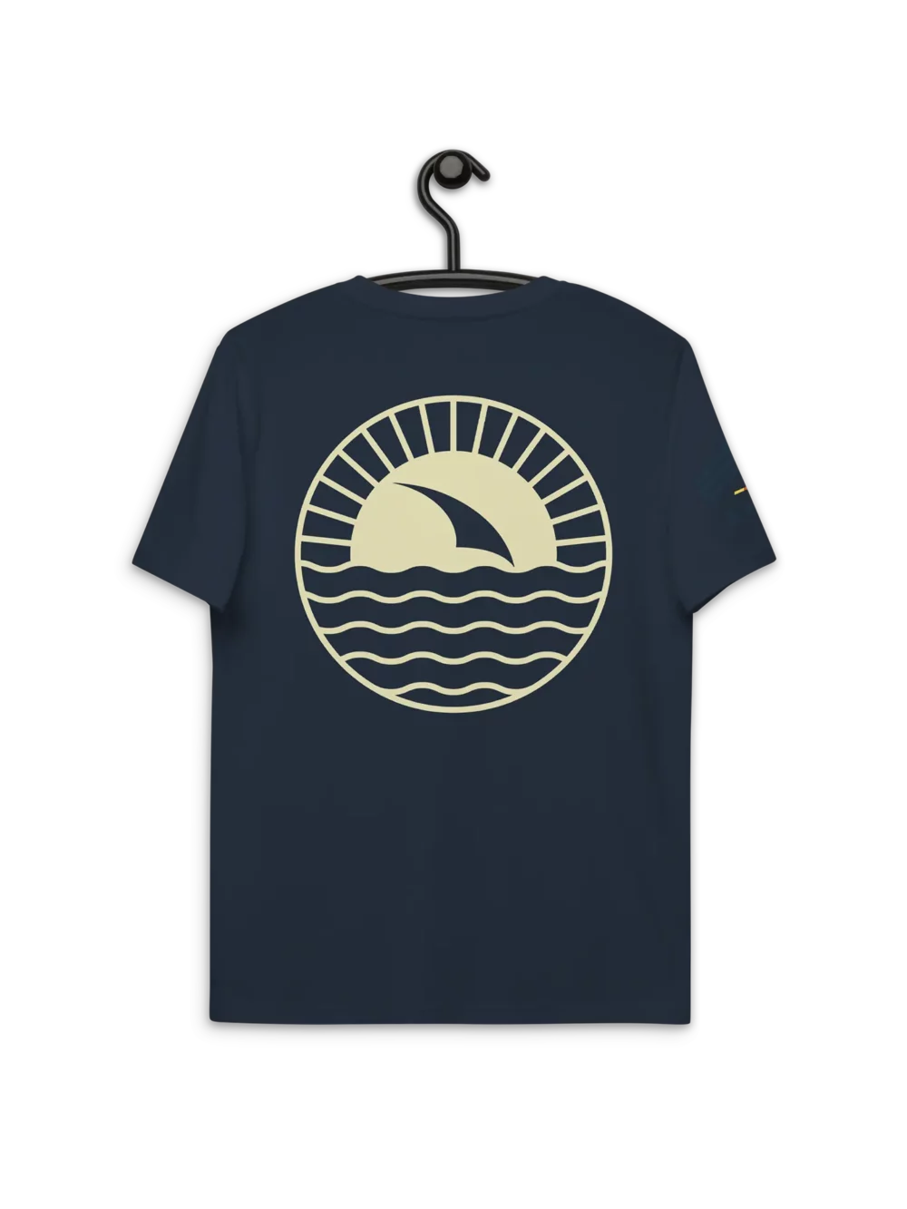 Windsurfer Sunrise French Navy Premium Organic Cotton Eco-friendly T-Shirt by KOAV