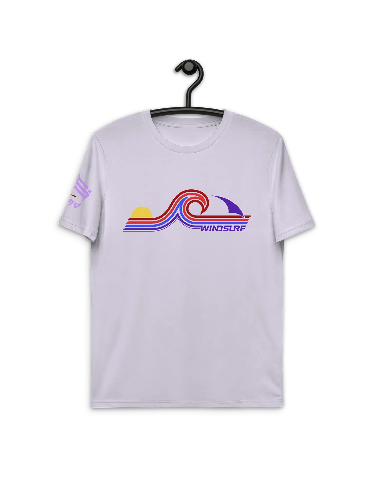 Windsurf Wave Lavender Premium Organic Cotton Eco-friendly T-Shirt by KOAV