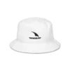 Windsurf Logo Bio White 100% organic cotton bucket hat by KOAV