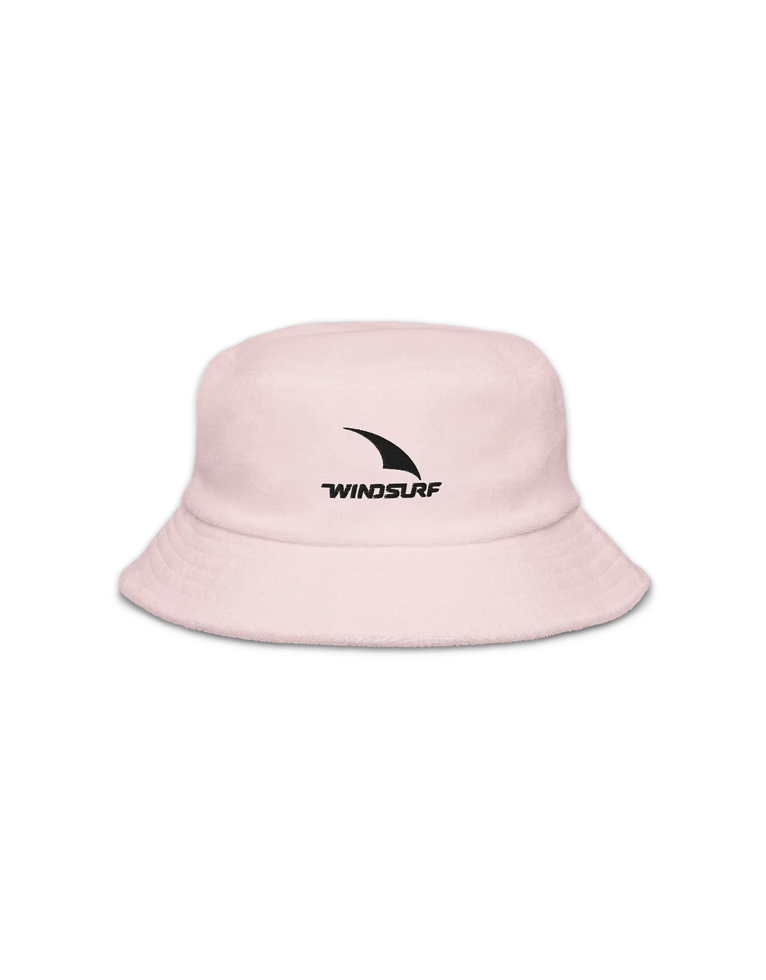 Windsurf Logo Light Pink terry cotton bucket hat by KOAV