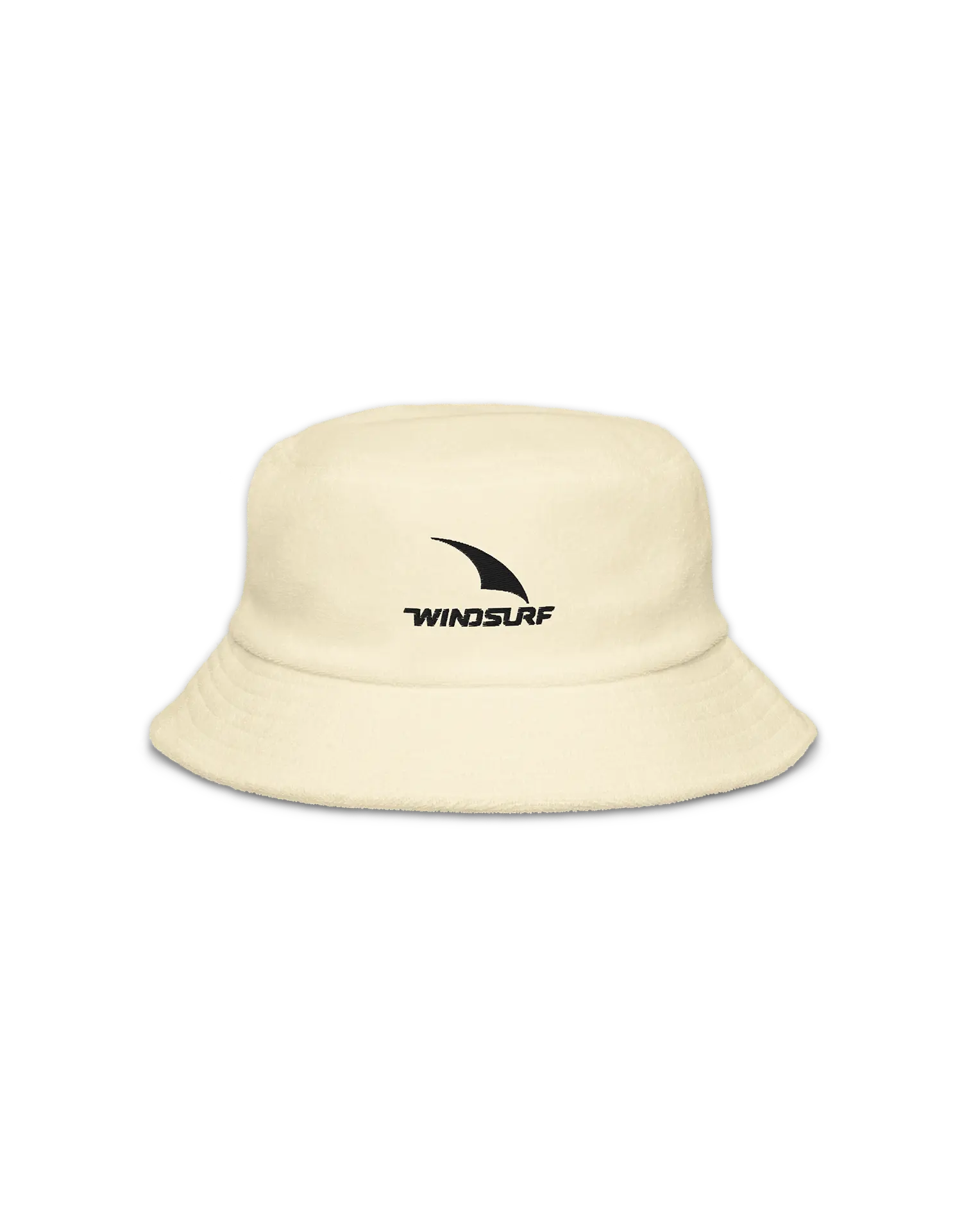 Windsurf Logo Light Yellow terry cotton bucket hat by KOAV