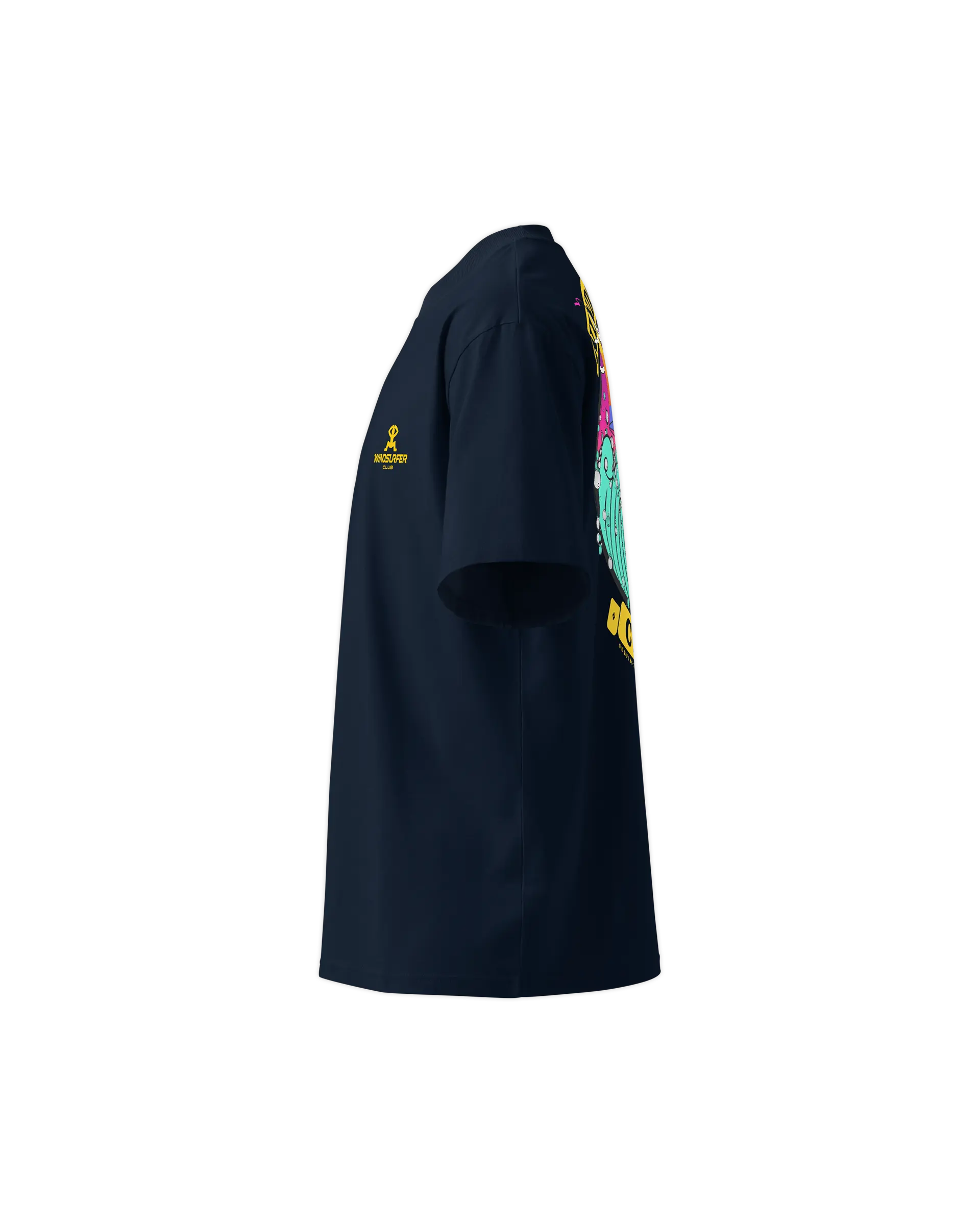 Left side view of the Windsurfer Pioneer t-shirt